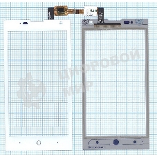 Сенсорное стекло (тачскрин) для ZTE V830 (Blade G Lux), белое