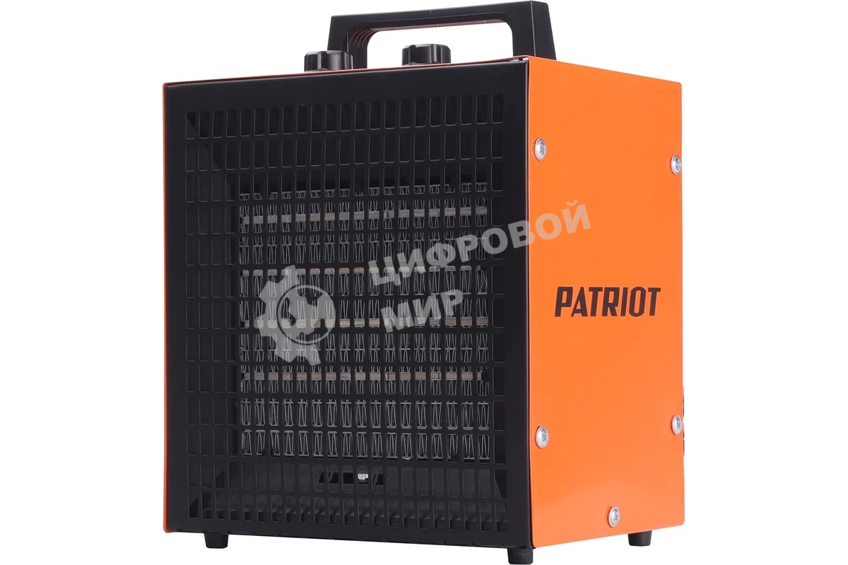 Тепловентилятор электрический Patriot PT Q 5S, оранжевый/черный, 3000 Вт, 25 м2, термостат