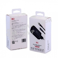 Сетевое зарядное устройство BQ Charger 65W3A01 (3 ports 2*Type-C + USB, 65W with 2m Type-C cable) черный