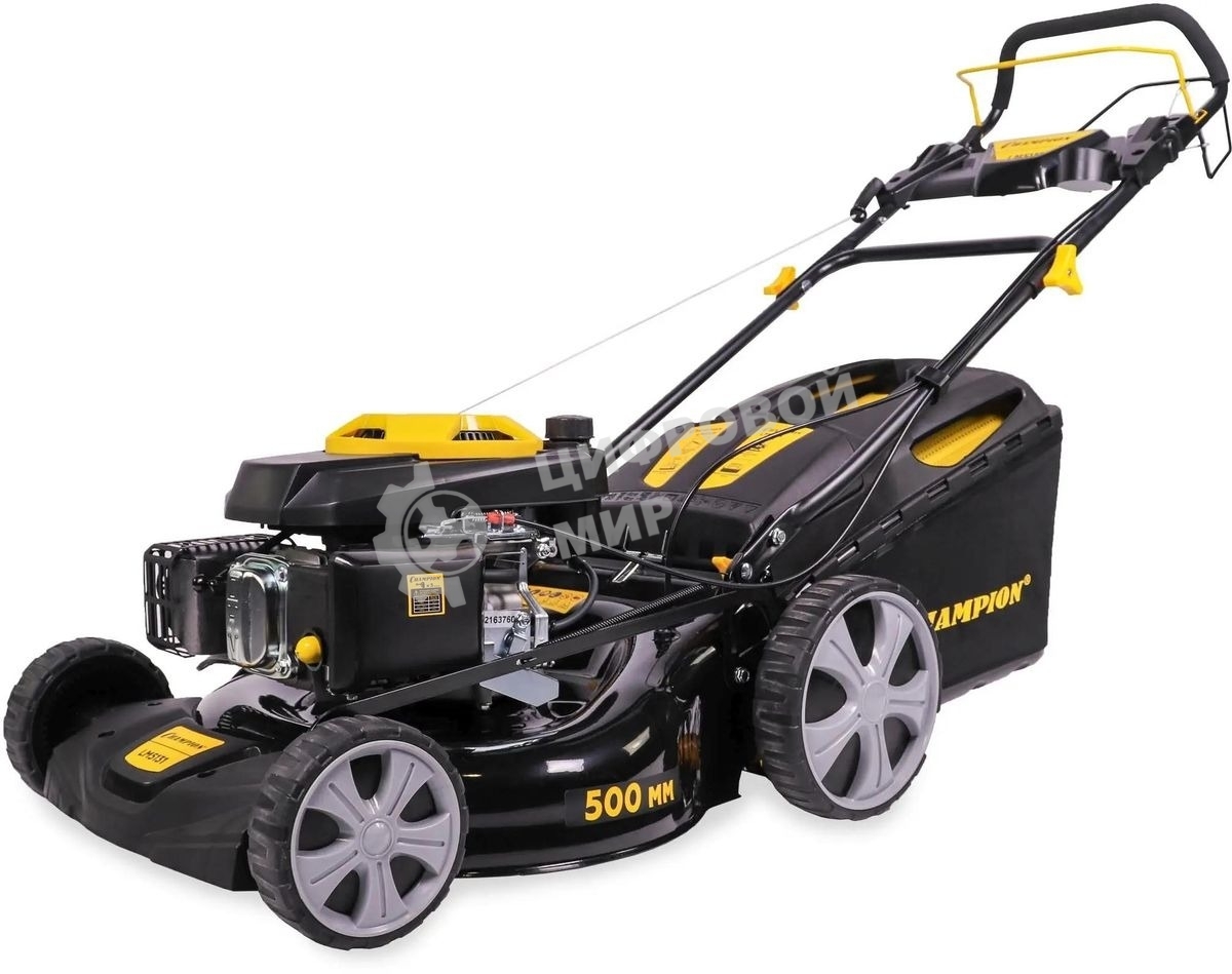 Газонокосилка Champion LM5131 бензиновая3кВт привод травосб. 60л ширина 51 см 36.5кг 3в1