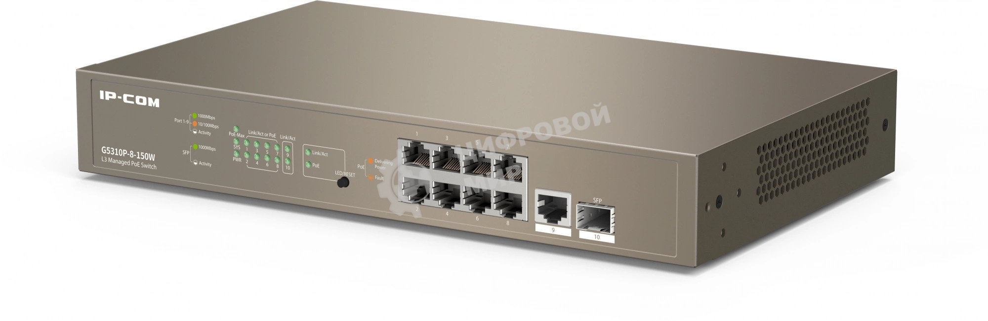 Коммутатор IP-COM G5310P-8-150W - управляемый L3