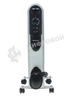 Обогреватель масляный Neoclima NC 9311, белый/черный, 2500 Вт, 25 м2, термостат