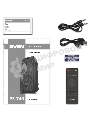 Портативная колонка SVEN PS-740, черный