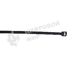 Нейлоновые стяжки Fortisflex КСС 3х200 мм черный 100 штук