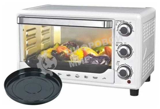 Мини-печь Sakura SA-7000WP 27л, духовка 1500Вт, механ.управление, белый