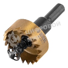 Коронка по металлу Denzel HSS, 35 мм, нитридтитановое покрытие