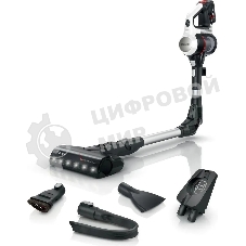 Пылесос вертикальный Bosch BBS711W черный/белый, питание от аккумулятора, 18 Вт, уборка сухая, пылесборник 0.3 л