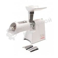 Мясорубка электрическая ЛЕПСЕ Гамма-7-01-02 белый, 700 Вт, 0.6 кг/мин, защита от перегрузки, насадки - 5
