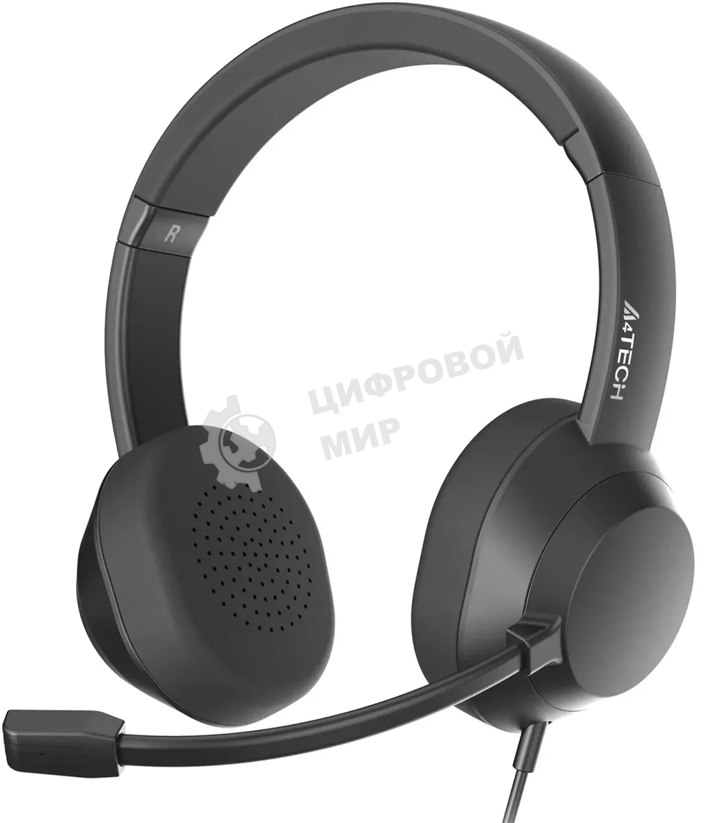 Гарнитура A4Tech Fstyler FH150U чёрный, проводная