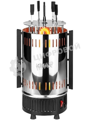 Шашлычница электрическая Kitfort KT-1405 1000Вт серебристый