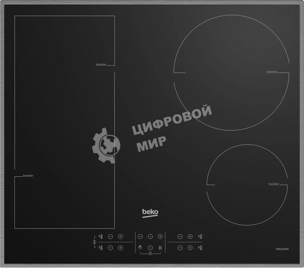 Индукционная варочная панель Beko HII 64200 FMTX, черный