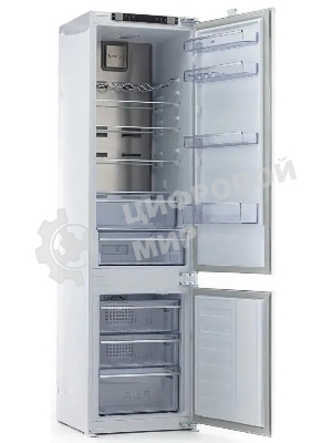 Встраиваемый холодильник Beko Diffusion BCNA306E2S двухкамерный белый