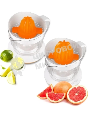 Соковыжималка цитрусовая Kitfort КТ-1148-2 25Вт рез.сок.:700мл. белый/оранжевый
