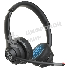 Гарнитура JLab Work Wireless Headset Gen 2 чёрный, беспроводная, Bluetooth/USB-C, до 45 ч, микрофон с шумоподавлением