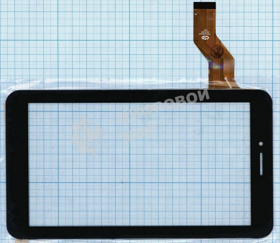 Сенсорное стекло (тачскрин) FM710301KA, черное