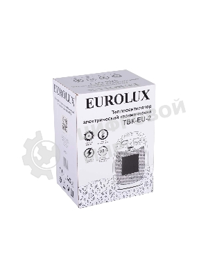 Тепловентилятор EUROLUX ТВК-EU-2, серый, 1800 Вт, 22 м2, термостат, 3 режима 67/2/7