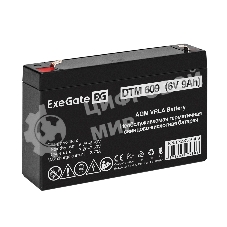 Аккумуляторная батарея ExeGate DTM 609 (6V 9Ah, клеммы F2)