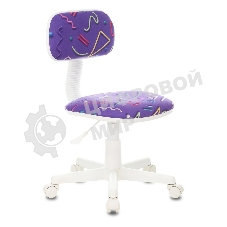 Кресло Бюрократ CH-W201NX Sticks 08 фиолетовый, ткань, 120 кг