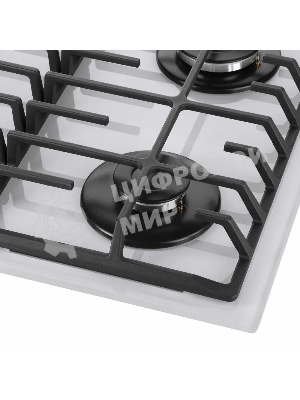 Газовая варочная панель Maunfeld EGHG.64.6CW/G, 4 конфорки, закаленное стекло, белый