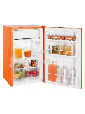 Холодильник Nordfrost NR 403 OR оранжевый однокамерный 100/11л морозилка сверху, ручная разморозка