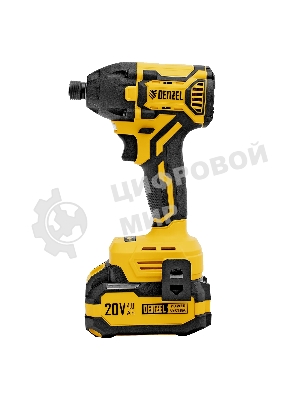 Винтоверт ударный аккумуляторный бесщет. Denzel CIDH-BL-20-270, Li-Ion, 20 В