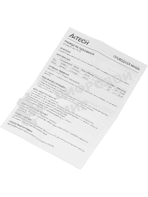 Мышь проводная A4Tech Fstyler FM12S белый, 1200 dpi, USB, кнопки - 3