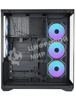 Корпус ATX Eurocase M4801 black, без БП, закаленное стекло 2 стороны