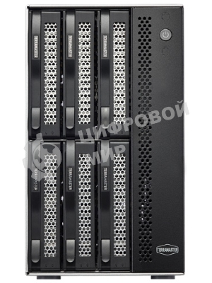 Сетевое хранилище TerraMaster D6-320 DAS tower/JBOD,RAID0,1/up to 2 SATA(3,5' or 2,5')/1xUSB3.2 Type-C gen2/1xPS/1YW