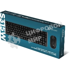 Комплект клавиатура+мышь Oklick S315W беспроводной, USB, 1600 DPI, чёрный