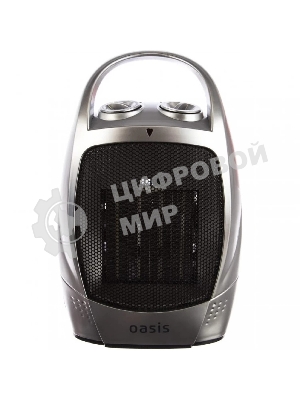 Тепловентилятор Oasis KS-15 серый, 1500 Вт, 20 м2