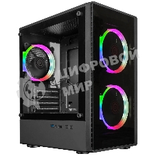 Компьютерный корпус Ginzzu CL406 mATX FAN 3*12 FRGb (12RR4)