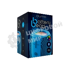 Колонка беспроводная QUMO BatteryBeats BT5.0 5Вт IP64 FM SD USB AUX подсветка 1500мА·ч синий