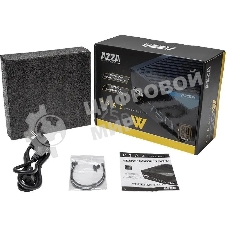 Блок питания, Azza, PSAZ-750W, 750Вт, 80 PLUS bronze, 120мм, черный