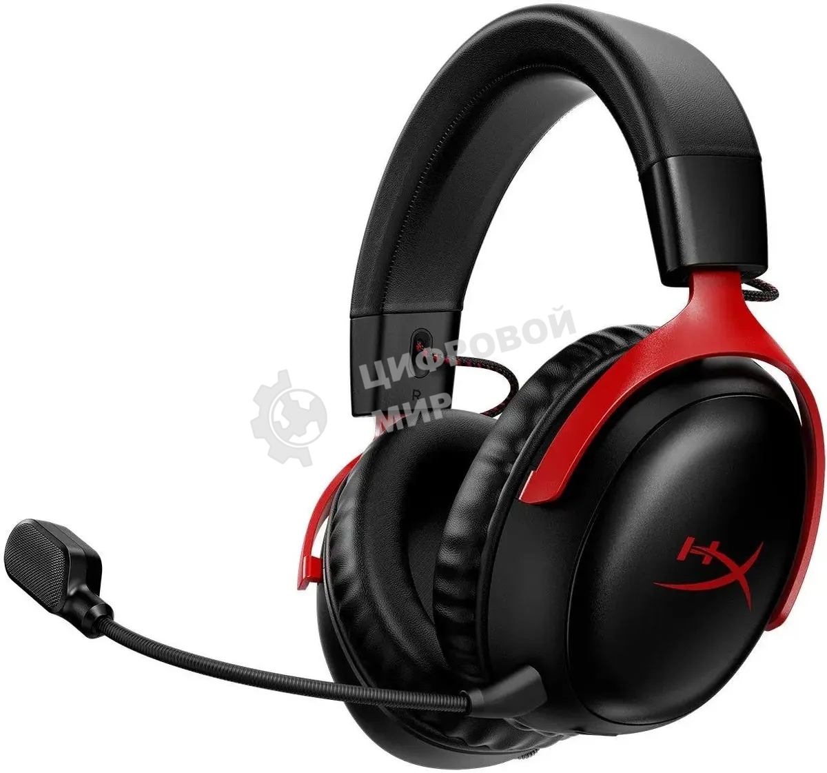 Гарнитура HyperX Cloud III чёрный-красный, проводная, 3.5 мм