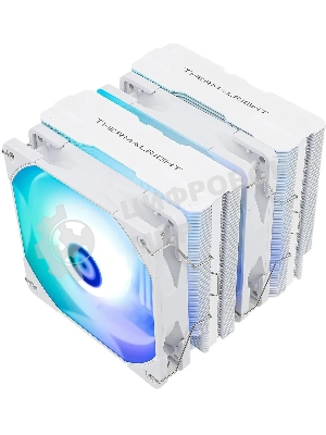 Устройство охлаждения(кулер) Thermalright Peerless Assassin 120 White ARGb Soc-AM5/AM4/1151/1200/2066/2011/1700 белый 4-pin 25.6dB Al+Cu 750gr Ret (PA120-WH-ARGb)