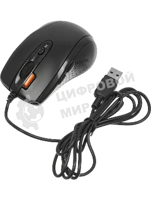 Мышь проводная A4Tech N-70FX черный, 1600 dpi, USB, кнопки - 7