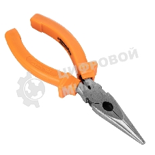 Длинногубцы Sparta Classic, 160 мм, прямые шлифованные, пластмассовые рукоятки