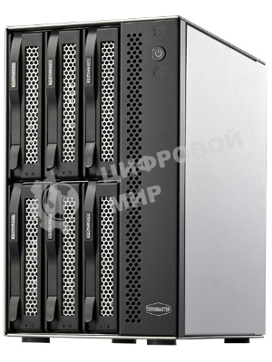 Сетевое хранилище TerraMaster D6-320 DAS tower/JBOD,RAID0,1/up to 2 SATA(3,5' or 2,5')/1xUSB3.2 Type-C gen2/1xPS/1YW