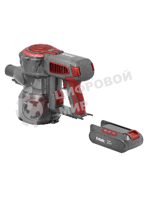 Пылесос вертикальный BBK BV3002 красный/серый, питание от аккумулятора, 150 Вт, уборка сухая, пылесборник 0.8 л, работа от АКБ max 30 мин