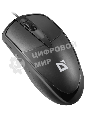 Мышь проводная Defender Trace MB-989 черный, 1000 dpi, USB, кнопки - 3