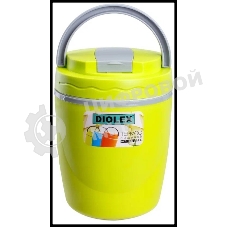 Термос Diolex DXC-1400-3-YE 1400 мл, желтый, пищевой пластик с колбой из нерж. стали