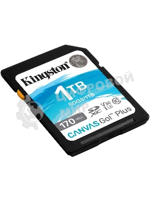 Флеш карта Kingston 1Tb SDXC Canvas Go Plus 170R C10 UHS-I U3 V30/Kingston 1Tb SDXC Canvas Go Plus 170R C10 UHS-I U3 V30