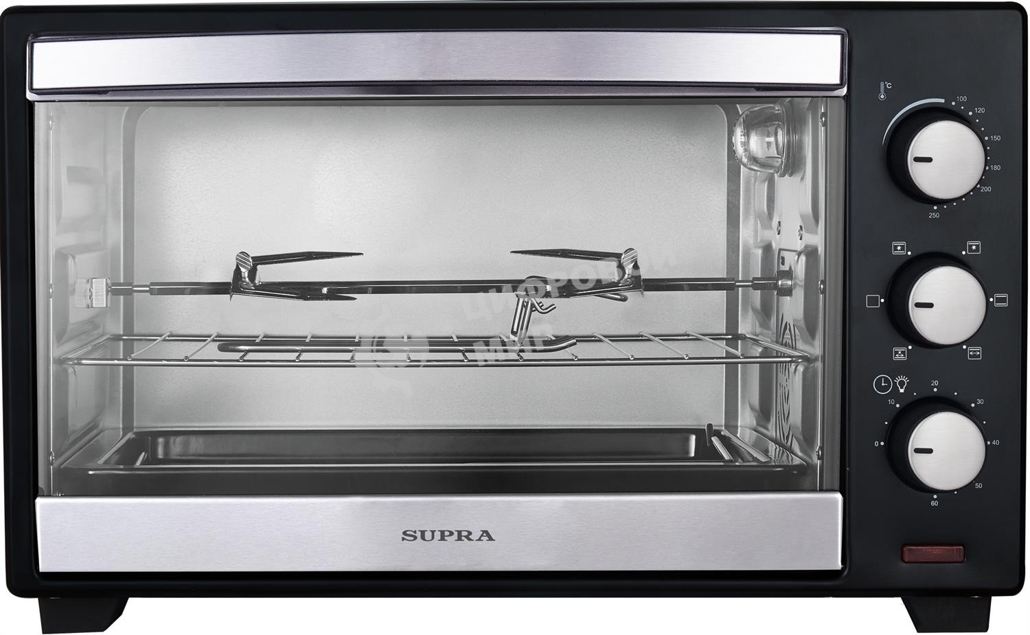 Мини-печь SUPRA MTS-5506 черный/нержавеющая сталь