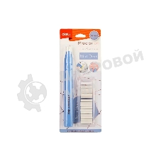 Ластик Deli EH02800 Macaron 178х17х18мм, ассорти блистер