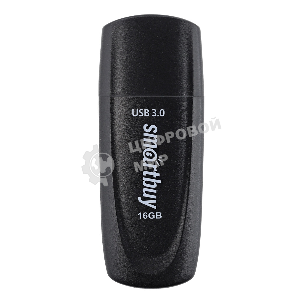 Флешка USB Smartbuy Scout Black (SB016Gb3SCK), 16Gb, USB 3.0/3.1, R/W 100/40, черный