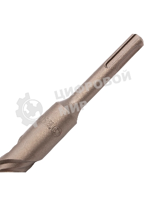 Бур по бетону Denzel двойная спираль, Cobalt W-tip, 20x310 мм, SDS PLUS
