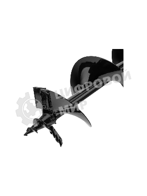 Шнек для грунта Denzel ER-150, диаметр 150 мм, длина 800 мм, соединение 20 мм, съемный нож