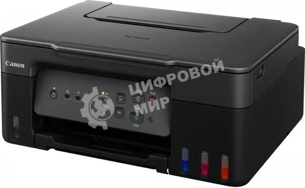 МФУ струйное Canon PIXMA G3430 (5989C009), A4, цветное, печ. 11 стр/мин. (ч/б) 6 стр/мин. (цвет), скан. до 3.16 стр/мин., 4800 x 1200 dpi (печать) 600x1200dpi (скан.), USB, Wi-Fi, Air Print, Mopria