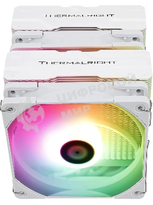 Устройство охлаждения(кулер) Thermalright Peerless Assassin 120 White ARGb Soc-AM5/AM4/1151/1200/2066/2011/1700 белый 4-pin 25.6dB Al+Cu 750gr Ret (PA120-WH-ARGb)