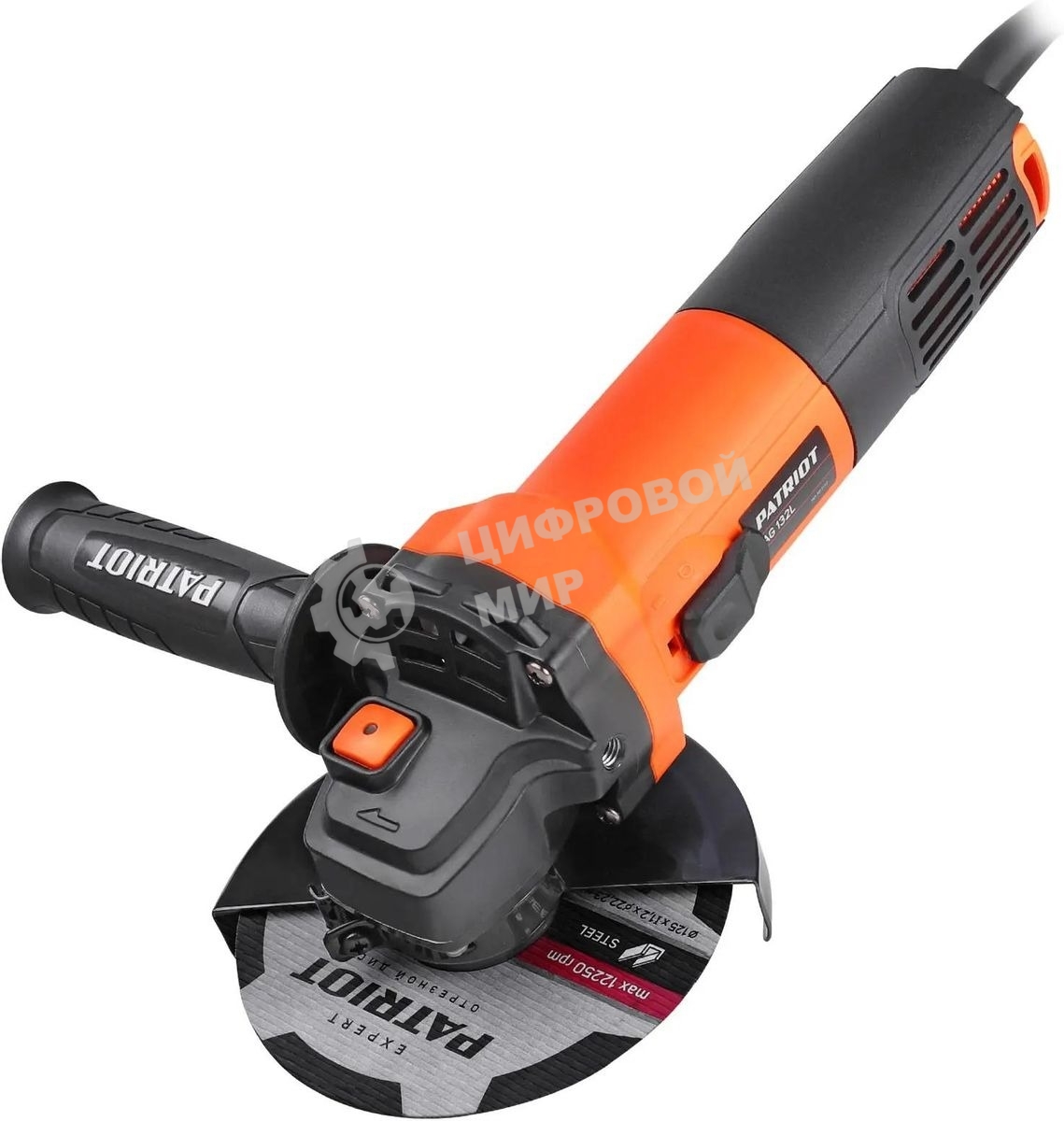 Угловая шлифовальная машина Patriot Optima AG 132L 750Вт 11000об/мин рез.шпин.:M14 d=125мм (110301132)